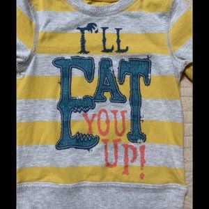 18m where the wild things are long sleeve striped shirt